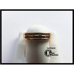 160-21342:18K ROSE GOLD DIAMOND BAND