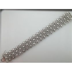180-13399:14K WHITE GOLD DIAMOND BRACELET