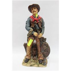 20" COWBOY STATUE