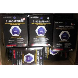 BOX W/ 9PC. 2140 SAPPHIRE RESPIRATOR
