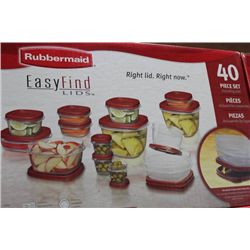 RUBBERMAID 40 PC TUPPERWARE SET