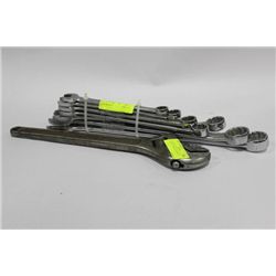 7 PC METRIC WRENCH SET SOLD W CRESCENT WRENCH