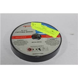 PACK OF 10 4-1/2" CUTTING WHEEL - METAL