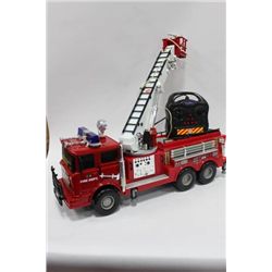 2FT. FIRE TRUCK W/ REMOTE - BASKET LIFTS/ROTATES,