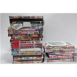 BOX OF ADULT DVD'S