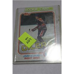1981 TOPPS JARI KURRI ROOKIE CARD