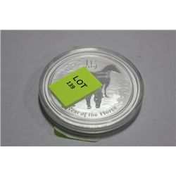 2 OUNCE YEAR OF THE HORSE SILVER COIN