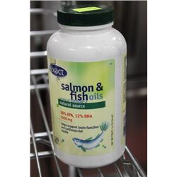 BOTTLE OF 180 SALMON AND FISH SOFT GELS
