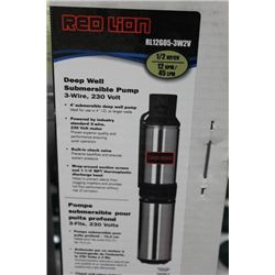 RED LION DEEP WELL 3 WIRE 230 VOLT SUBMERSIBLE