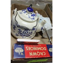 FLAT OF COLLECTIBLES W/ CIGARETTE CASE LIGHTER ETC