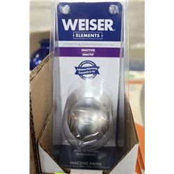 BOX OF 4 WEISER INACTIVE HANDLE SETS