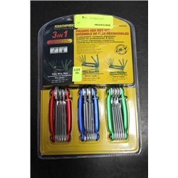 SHOP PRO 3 IN 1 HEX KEY SET