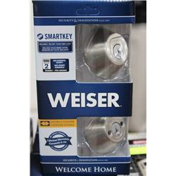 WEISER DBL CYLINDER SMARTKEY DEADBOLT