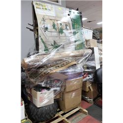 2 PALLETS OF HOUSEHOLD MISC SOLD TOGETHER