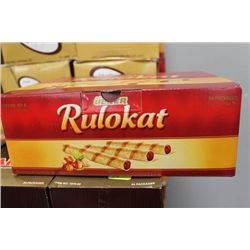 BOX OF RULOKAT HAZELNUT WAFERS