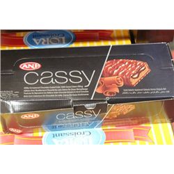 CASE OF CASSY MILK CHOCOLATE COATED CAKES W COCOA