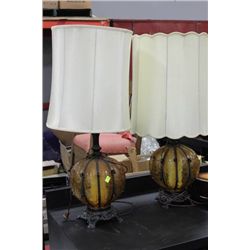 PAIR OF VINTAGE LAMPS