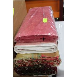 5 BOLTS OF FABRIC