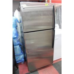 GE STAINLESS STEEL FRIDGE