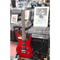 RED JACKSON ELECTRIC GUITAR W NEXXTECH AMP