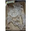Image 1 : BOX OF CRYSTAL VASES, NAPKIN HOLDER ETC