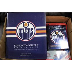 3 EDMONTON OILERS BOOKS & GREATEST GAMES CD'S