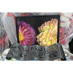 SHOWHOME FLORAL PICTURE SOLD W METAL WALL