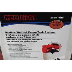 RED LION SHALLOW WELL JET PUMP TANK SYSTEM