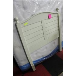 WHITE SINGLE HEADBOARD