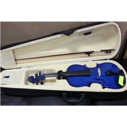 VIOLIN BLUE 4/4 BOW & CASE