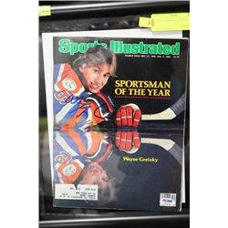 WAYNE GRETZY SIGNED SPORTS ILLUSTRATED MAGAZINE