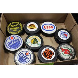 VINTAGE HOCKEY PUCK COLLECTION