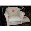 Image 1 : SHOWHOME CHILDREN'S CHAIR W OTTOMAN