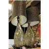 Image 1 : PAIR OF SHOWHOME GLASS LAMPS
