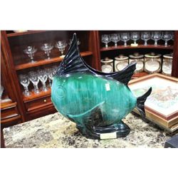 BLUE MOUNTAIN POTTERY FISH VASE