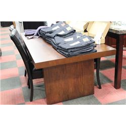 NEW KITCHEN TABLE W 4 BLACK LEATHERETTE SIDECHAIRS