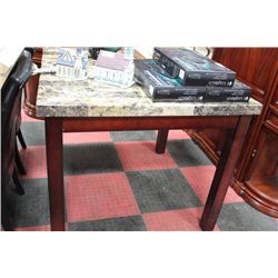 FAUX MARBLE BAR TABLE
