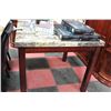 Image 1 : FAUX MARBLE BAR TABLE