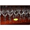 Image 1 : 15 CRYSTAL GLASS WINE GLASSES