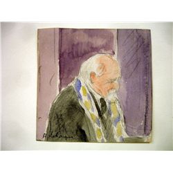 Drawing of an old man