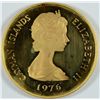 Image 2 : 1976 CAYMAN ISLANDS PROOF $100.00 COIN  NICE! .3646 oz AGW (ACTUAL GOLD WEIGHT)