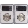 Image 2 : LOT OF ( 2 ) 1950-D FRANKLIN HALF DOLLARS, NGC MS-63 FBL