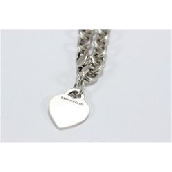 Sterling Silver Heart Tiffany & Co. Bracelt