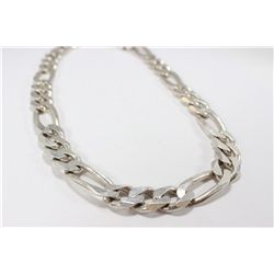 Large Sterling Silver  Chain Necklace