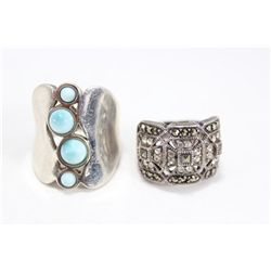 2 Sterling Silver rings
