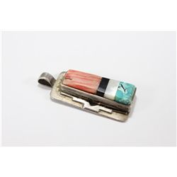 Sterling Silver Multi Colored Pendant