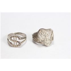 2 Sterling Silver rings