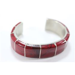 Sterling Silver Coral Bracelet
