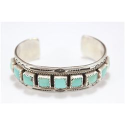 Sterling Silver and Turquoise Bracelet