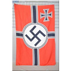 Nazi Battle Flag [ has various pulls  and stains, appears good conditon ]